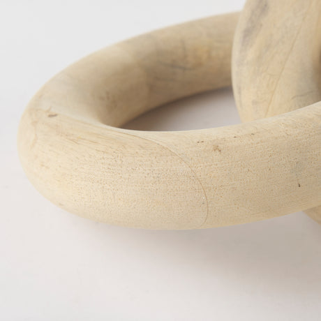 Alize Solid Wood Circular Chain Link Decorative Object from Mercana - Luna Furniture