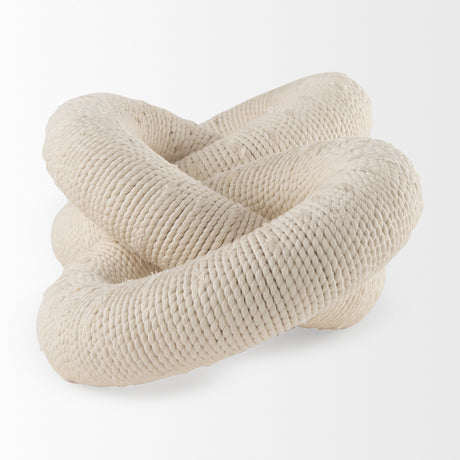 Alize Cotton Rope Wrapped Solid Wood Circular Chain Link Decorative Object from Mercana - Luna Furniture