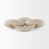Alize Cotton Rope Wrapped Solid Wood Circular Chain Link Decorative Object from Mercana - Luna Furniture