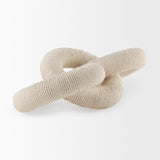 Alize Cotton Rope Wrapped Solid Wood Circular Chain Link Decorative Object from Mercana - Luna Furniture