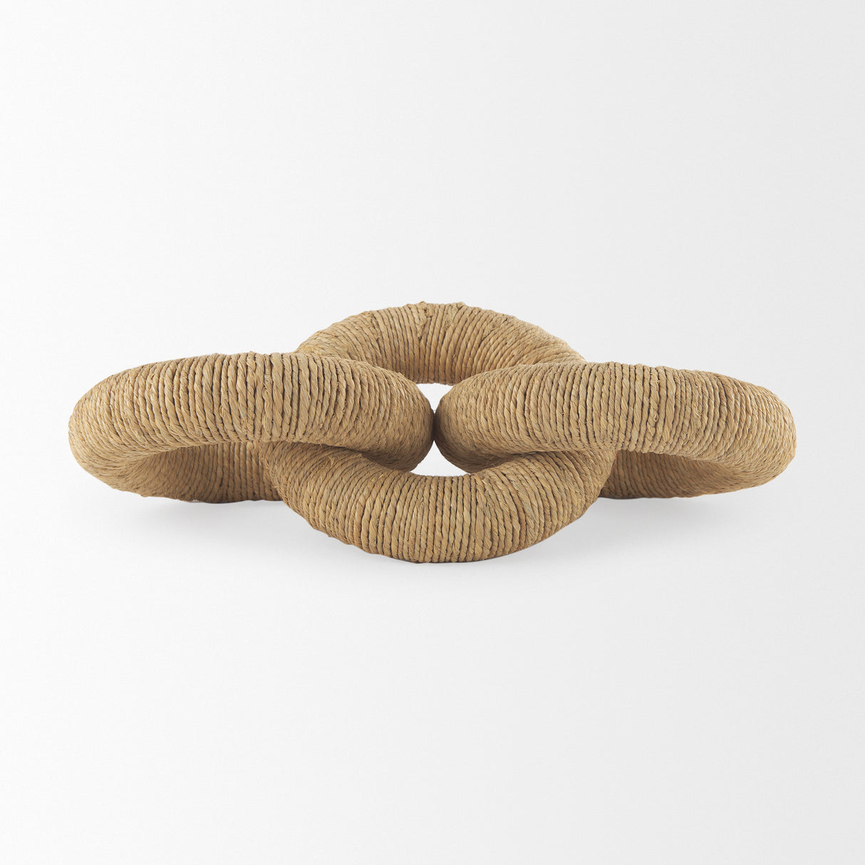 Alize Jute Wrapped Solid Wood Circular Chain Link Decorative Object from Mercana - Luna Furniture