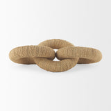Alize Jute Wrapped Solid Wood Circular Chain Link Decorative Object from Mercana - Luna Furniture