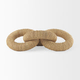 Alize Jute Wrapped Solid Wood Circular Chain Link Decorative Object from Mercana - Luna Furniture