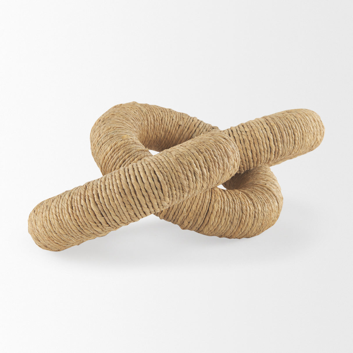 Alize Jute Wrapped Solid Wood Circular Chain Link Decorative Object from Mercana - Luna Furniture