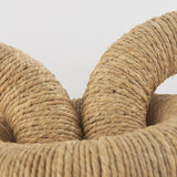 Alize Jute Wrapped Solid Wood Circular Chain Link Decorative Object from Mercana - Luna Furniture