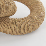 Alize Jute Wrapped Solid Wood Circular Chain Link Decorative Object from Mercana - Luna Furniture