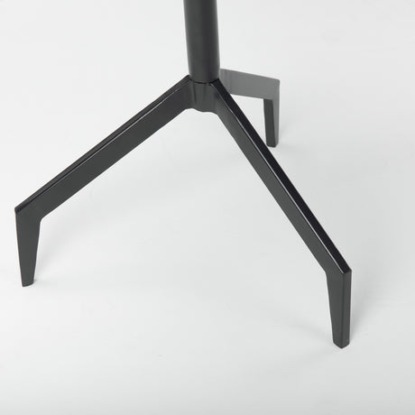 Serre Marble Top 3 Prong Black Metal Base End Table from Mercana - Luna Furniture