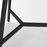 Todd Dark Brown Wood W/ Metal Legs Side Table from Mercana - Luna Furniture