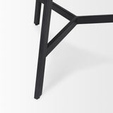 Todd Dark Brown Wood W/ Metal Legs Side Table from Mercana - Luna Furniture