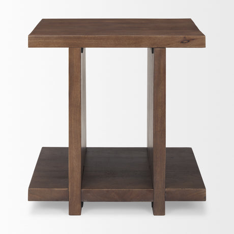 Nohr Medium Brown Wood Accent Table from Mercana - Luna Furniture