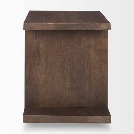 Nohr Medium Brown Wood Accent Table from Mercana - Luna Furniture