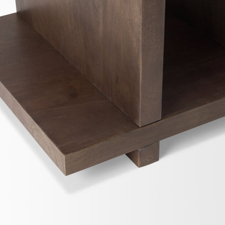 Nohr Medium Brown Wood Accent Table from Mercana - Luna Furniture