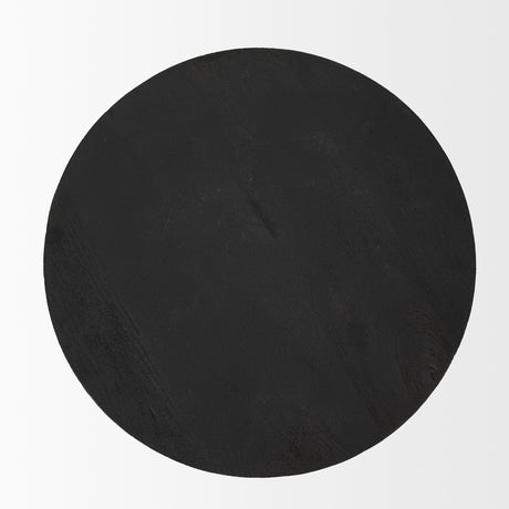 Mattius Black Wood Accent Table from Mercana - Luna Furniture