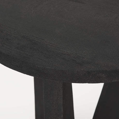 Mattius Black Wood Accent Table from Mercana - Luna Furniture
