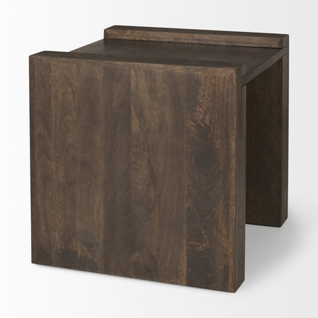 Athelia Dark Brown Wood Accent Table from Mercana - Luna Furniture