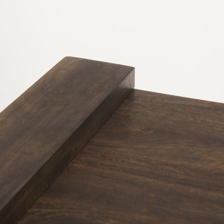 Athelia Dark Brown Wood Accent Table from Mercana - Luna Furniture