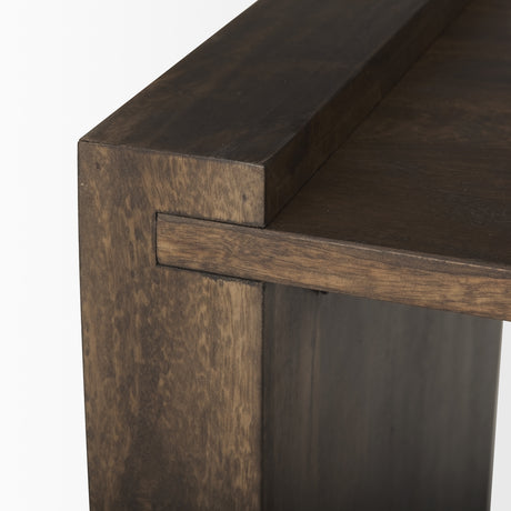 Athelia Dark Brown Wood Accent Table from Mercana - Luna Furniture