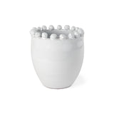Basin Small Off-White Glazed Vase from Mercana - Luna Furniture