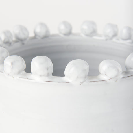 Basin Small Off-White Glazed Vase from Mercana - Luna Furniture