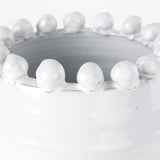 Basin Medium Off-White Glazed Vase from Mercana - Luna Furniture