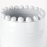 Basin Large Off-White Glazed Vase from Mercana - Luna Furniture