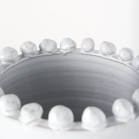 Basin Large Off-White Glazed Vase from Mercana - Luna Furniture