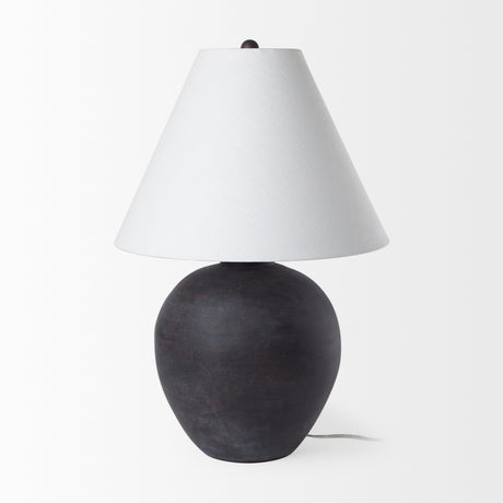 Marvin Black Ceramic Table Lamp from Mercana - Luna Furniture