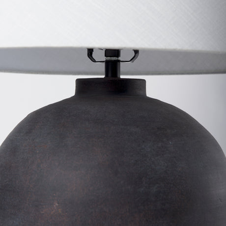 Marvin Black Ceramic Table Lamp from Mercana - Luna Furniture