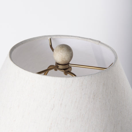 Mehdi Cream Ceramic Table Lamp from Mercana - Luna Furniture