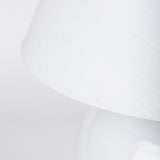 Mehdi White Ceramic Table Lamp from Mercana - Luna Furniture