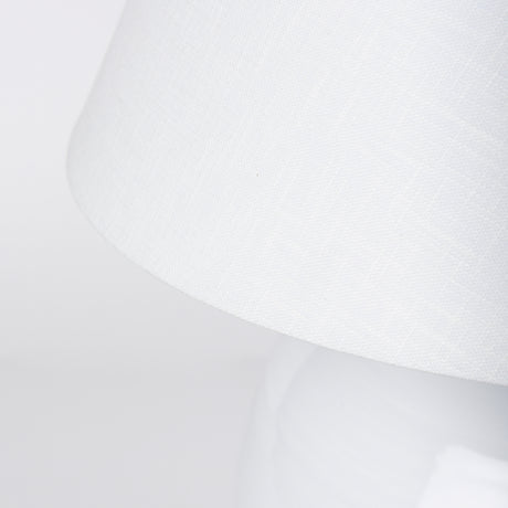 Mehdi White Ceramic Table Lamp from Mercana - Luna Furniture