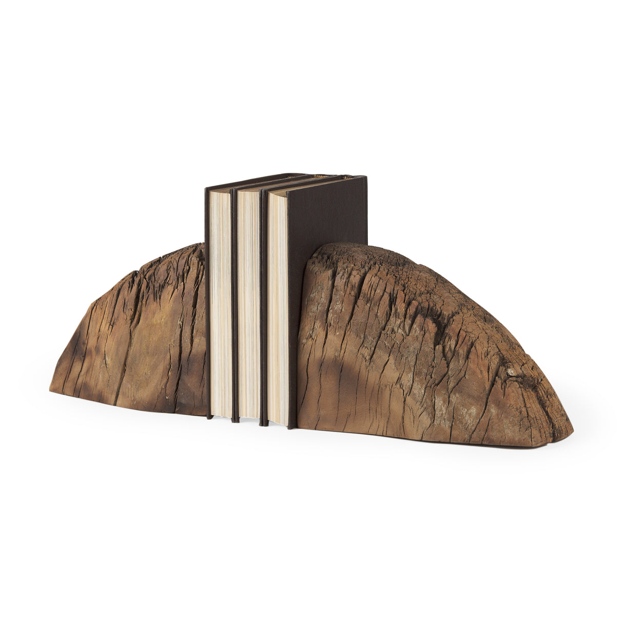 Incana Handmade Reclaimed Wooden Bookends from Mercana - Luna Furniture