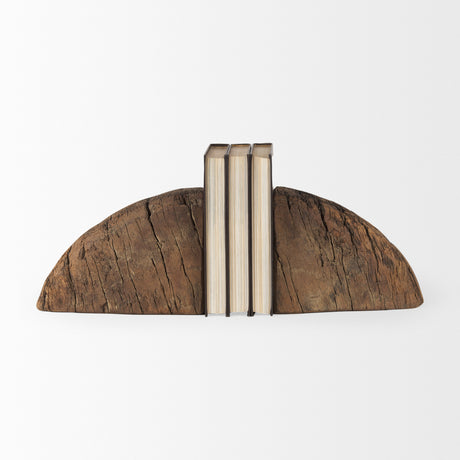 Incana Handmade Reclaimed Wooden Bookends from Mercana - Luna Furniture