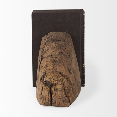 Incana Handmade Reclaimed Wooden Bookends from Mercana - Luna Furniture