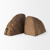 Incana Handmade Reclaimed Wooden Bookends from Mercana - Luna Furniture