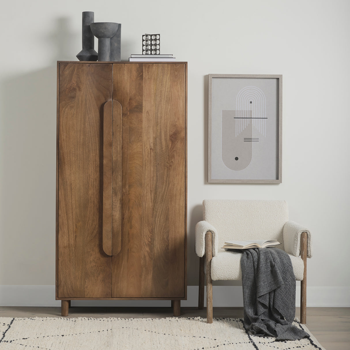 Fletcher (Small) 4L x 4W Gray Metal Abstract Decorative Object from Mercana - Luna Furniture