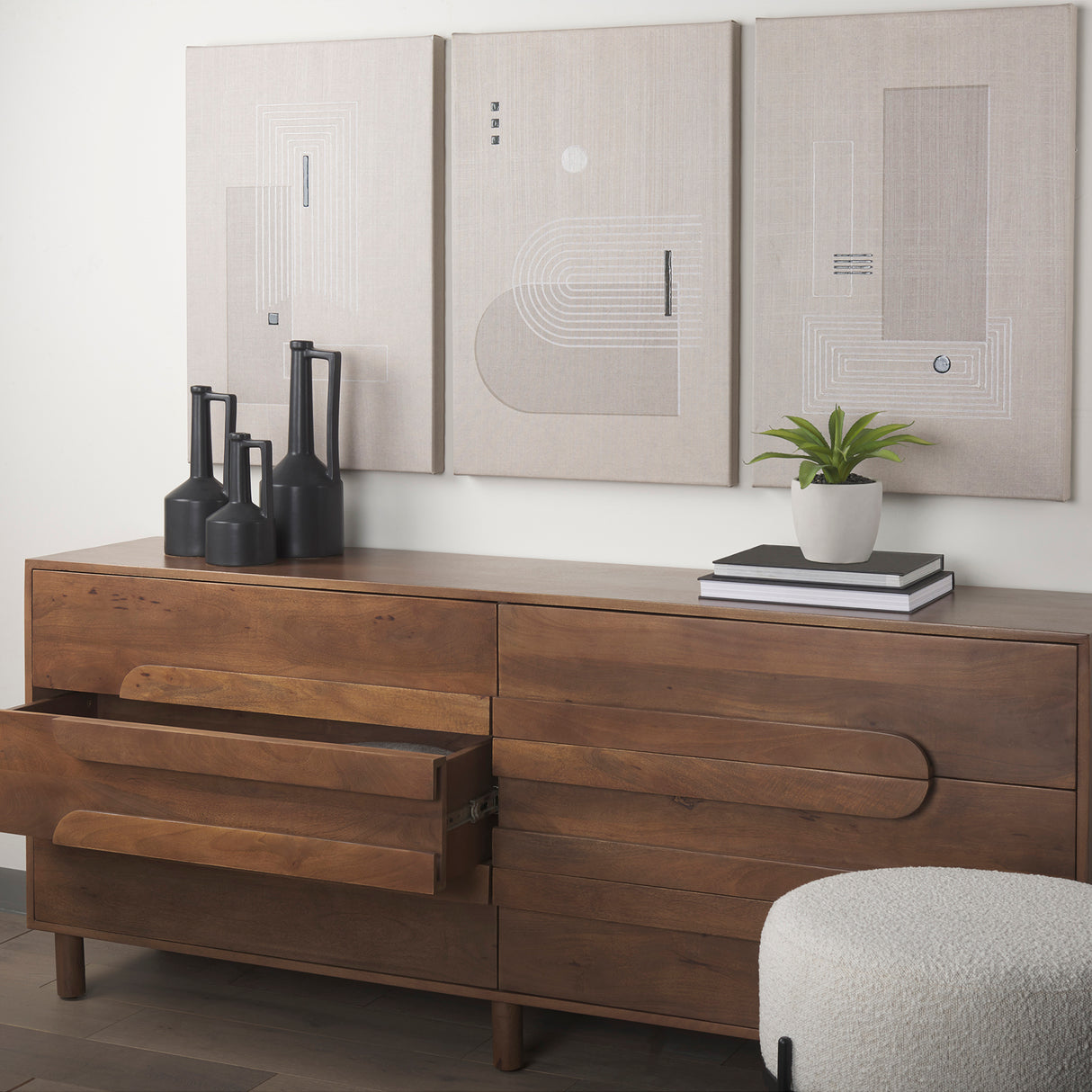 Balance IV by Mercana Studio a Hand Embellished Textured Canvas from Mercana - Luna Furniture