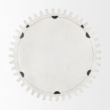 Sundance Cog 35.5" Round Whitewashed Wood Frame Mirror from Mercana - Luna Furniture