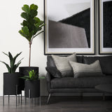 Claypoole (Set of 3) Black Plant Stands from Mercana - Luna Furniture