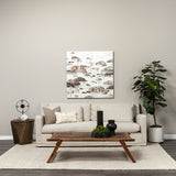 Esagono Octagonal Gold Metal-Clad Reclaimed Wood End/Side Table w/ Storage from Mercana - Luna Furniture