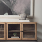 Deya Small Rustic Brown Ceramic Vase from Mercana - Luna Furniture