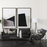 Leonidas 28.5L x 29.5W x 34.0H Black Faux Leather Seat W/ Black Metal Frame Accent Chair from Mercana - Luna Furniture