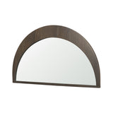 Celeste Dark Brown Wood Small Mirror from Mercana - Luna Furniture