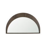 Celeste Dark Brown Wood Small Mirror from Mercana - Luna Furniture