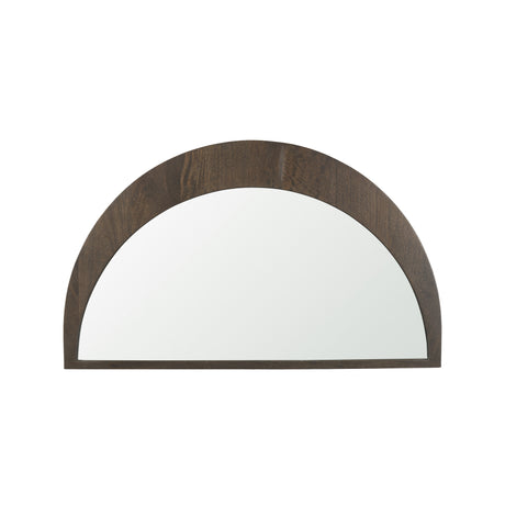 Celeste Dark Brown Wood Small Mirror from Mercana - Luna Furniture