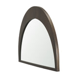 Celeste Dark Brown Wood Small Mirror from Mercana - Luna Furniture