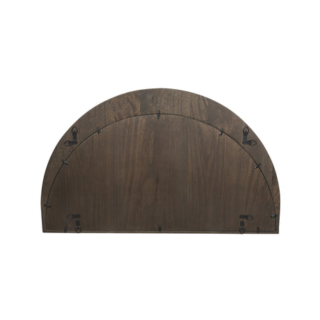 Celeste Dark Brown Wood Small Mirror from Mercana - Luna Furniture