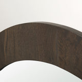 Celeste Dark Brown Wood Small Mirror from Mercana - Luna Furniture