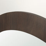 Celeste Dark Brown Wood Large Mirror from Mercana - Luna Furniture