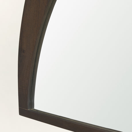 Celeste Dark Brown Wood Large Mirror from Mercana - Luna Furniture
